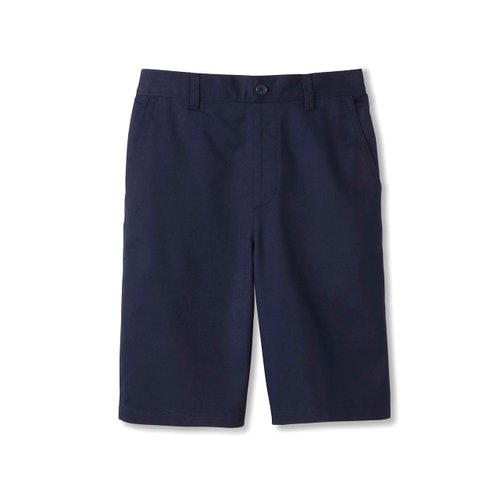 French Toast Boys' Big Pull-On Twill Shorts School Uniform for Kids, Navy, 12