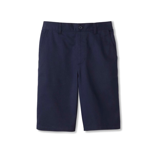 French Toast Boys' Big Pull-On Twill Shorts School Uniform for Kids, Navy, 12