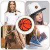 12 Pack Basketball Patch Gold Edges Chenille Patches Basketball Patches Iron On and Sew On Applique Sports Embroidered Patches Badge for Clothes Jeans Jacket Hat Dress Backpacks DIY Clothing Repair