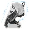 Clear Stroller Rain Cover, Universal Travel Weather Shield Breathable Baby Stroller Rain Cover for Windproof, Waterproof, Protect from Sun Dust Snow