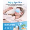 LC-dolida Hyaluronic Acid Steam Eye Mask, Heated Eye Mask for Dry Eyes, Disposable Self Heating Eye Mask for Sleep, Spa Travel Business Trip Supplements, Relaxation Gifts for Women, Men (14 Packs)