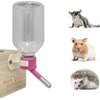 Choco Nose Patented Mini No-Drip Water Bottle/Feeder for Hamsters/Hedgehogs/Gliders/Rats/Mice and Other Small Pets and Animals - for Cages, Crates or Wall Mount. 10.2 oz. Nozzle 10mm, Pink (C125)