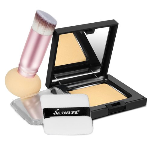 Acomler Root Touch Up Powder Kits, Hairline Powder with Makeup Brush, Hair Color Cover Touch Up Powder for Thinning Hair, Gray Hair Coverage, Hair Loss Root Concealer for Women&Men (Light Blonde)
