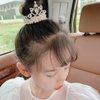 4 Pcs Beaded Hair Accessories - White Pearl Beads Crystal Crown Scrunchies, Elastic Ponytail Holders & Princess Hair Rope Ties for Women Girls