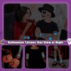 Partywind 204 Styles Luminous Blue Halloween Tattoos for Kids Treats, Glow Halloween Party Decoration Supplies, Trick or Treat Party Accessories for Kids Halloween Party Favors Games