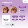 Misty-Eyed - Reusable 60 Wears Magnetic Lashes. False Lash Wispies, Handmade from Korean Silk. Cruelty Free & Vegan, All-Day Strong Hold with 10 Magnets - 1 Pair