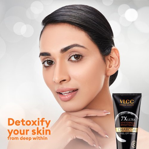 VLCC 7X Ultra Whitening & Brightening Charcoal Peel Off Mask(100gm)