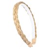 DIGUAN Headband Synthetic Hair Plaited Headband Braid Braided Without Teeth Hair Band Accessories for Women Girl Wide 0.6 Inch (Honey Blonde)