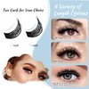 Lash Clusters 84 Pcs Cluster Lashes Eyelash Clusters DIY Cluster Eyelash Extensions Individual Lashes Thin Band & Soft(Sprout,D-8-16mix)