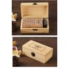 Pack of 36 Pcs Small Wooden Rubber Stamps 0.2 Inch of Letter and Number for DIY Craft Card and Photo Album (B)