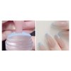 GSHLLO 6 Pcs Clear Silicone Nail Stamper Heads Jelly Nail Art Stamper Head French Tip Nail Stamping Head Nail Stamp Replacement Heads Nail Art Manicure Tools