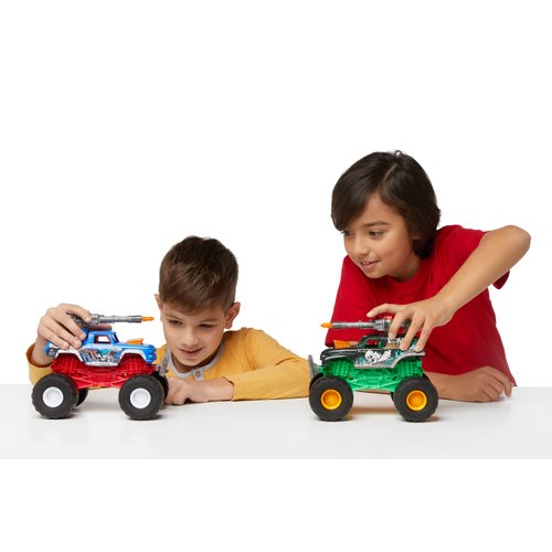 Metal Machines Monster Truck Wars (Bone Breaker) by ZURU, Toy Car Vehicle That Lights Up & Makes Sounds, Fireable Weapon, Batteries Included, Monster Truck Toys for Boys and Kids