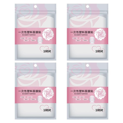 FOMIYES 400pcs Face Mask Paper, DIY Facial Pre-cut Care Film, Natural Disposable Moisture Retention for Girls Women Home Salon Spa Skin Clear