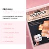 AZURE Rose Gold Luxury Hydrating Facial Sheet Mask - Firming, Lifting & Deeply Moisturizing - Helps Reduce Fine Lines & Wrinkles, Signs of Aging & Dry Patches - Skin Care Made in Korea - 5 Pack