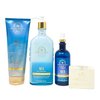 Bath & Body Works Aromatherapy Sea Soul Refreshing JASMINE EUCALYPTUS 3 Piece Gift Set - Body Cream - Body Lotion - Essential Oil Mist - with a Natural Oats Bar Soap - Full Size
