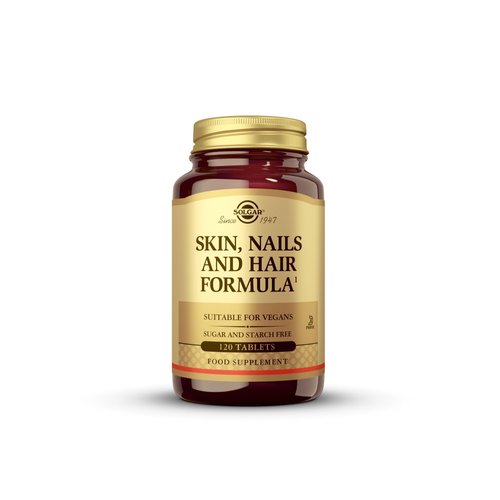 Solgar Skin, Nails & Hair, Advanced MSM Formula, 120 Tablets - Supports Collagen for Hair, Nail and Skin Health - Provides Zinc, Vitamin C & Copper - Non GMO, Vegan, Gluten & Dairy Free - 60 Servings