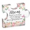 Gifts for Mom Mother Plaques Acrylic Piece Gift from Daughter Son,Mom Birthday Gifts Mom Sign for Mom Birthday, Mother's Day,Christmas,4.7 x 3.9 inch