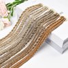 Clip in Braids Hair Extensions, REECHO 6 PCS Clip in Hair Extensions Baby Braids,22 Inch Long Natural Soft Synthetic Hairpieces for Women Daily Wear (Cool Light Blonde)