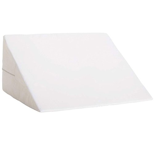 DMI Bed Wedge Pillow and Triangle Wedge with Elevated Incline for Neck Pain, Headaches, Reflux, Shoulders, Back Pain, Foot Support, Knee Pain or Restless Leg Syndrome, 24x24x10 inches, White