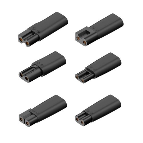 chenyang USB C to DC 5V 2Pin 1.8mm 2.35mm Power Charge Adapter for Electric Hair Clipper Beard Trimmers Shavers Beauty Instruments 6Pcs/Set