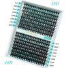 Wffenhefragrance DIY Volume eyelash extensions Kit - Lashes cluster 30D+40D D Curl Individual Lashes | Thick Eyelash extensions Kit 320pcs | Thin Band Cluster Lashes with Bond, Seal, and Tweezers