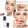 Molain 10pcs Empty Lip Gloss Tubes, 1.2ml Mini Refillable Cosmetic Containers Bottles Lip Balm Bottles for Lipstick Samples, Lip Balms(Black tube cap)