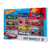 Hot Wheels Toy Cars & Trucks 10-Pack, Set of 10 1:64 Scale Vehicles, Includes Race Cars, Semi, Rescue or Construction Trucks (Styles May Vary)