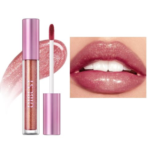 ONarisae Moisturizing shiny Lip Gloss Lip Glow Shine Lip Balm Shimmer Coral