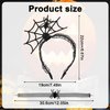 LUTER Halloween Spider Headband, Spider Web Headband with Black Spider Necklace Spiderweb Hair Accessories for Halloween Cosplay Costumes Party Favor Dressing up