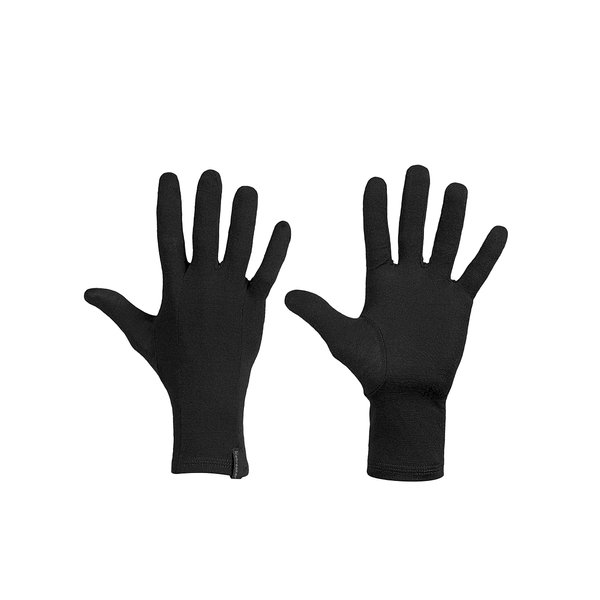 Icebreaker Merino 200 Oasis Merino Wool Glove Liners, Unisex, Adult, Small, Black - Light Gloves for Men, Women for Added Warmth in Winter Conditions - Comfortable Liner Gloves for Skiing, Hiking