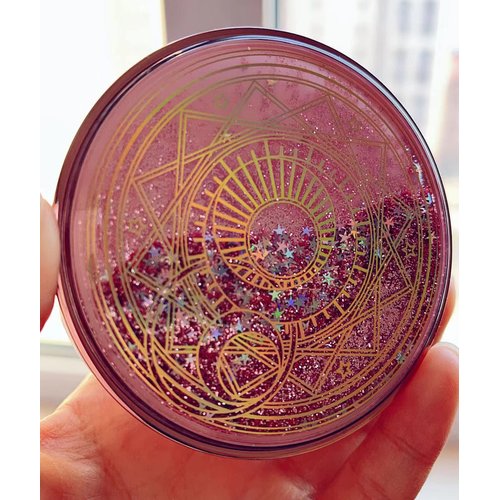 SUKPSY Colorful Glitter Contact Lens Case 5 in 1 Portable Quicksand Contact Lens Vision Care Container Kit with Mirror Tweezers Remover Tool Solution Bottle (A-Pink)