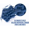 Posture Prep Flexible Massage Muscle Therapy Tool for Natural Pain Relief - Soft Rubber, Blue - Get Professional Relaxation with Our Back Massager