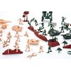 JOYIN 164 Piece Military Soldier Playset Army Men Play Bucket Army Action Figures Battle Group Deluxe Military Playset with Army Men, Aircrafts, Helicopters, Tanks with Bucket
