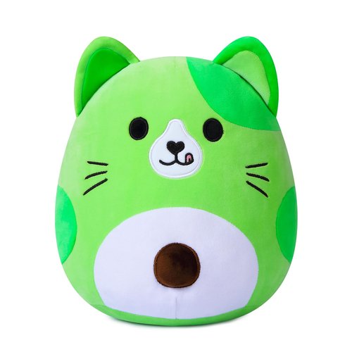 Eukynlre Avocado Cat Plush Pillows, Cat Stuffed Animals, Cute Cat Plushie Toy, Soft Avocado Cat Pillow Plush, Present for Kids Boys Girls Christmas Birthday (11.5 inches, Avocado Cat)