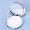 3g Empty Refillable Loose Powder Box, Plastic Loose Powder Compact Container with Powder Puff and Mirror Portable Mini Makeup Loose Powder Puff Box Case Container Holder