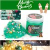 3 Pack Christmas Clear Slime Set, Christmas Slime Kids Clear Slime, Stress Reducing Toys, Party Gifts, Gifts for 6 Year Old Girls, Advent Calendar 2024, Slime for 4-6 Year Old Boys