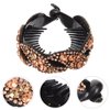 KALLORY Ponytail Hair Jewelry Banana Clips Hair for Thick Korean Hair Accessories Small Hair Clips Banana Hair Clips for Women Banana Combs for Hair Barrette Gothic Hair Clips Tail Clip