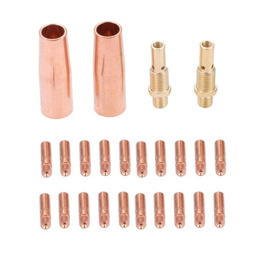 Mig Welding Gun Kit .030" Replacement for Lincoln Magnum 100L Tweco Mini/#1: 20Pcs Contact Tips 11-30 0.030" + 2pcs Gas Nozzles 21-50 1/2" + 2pcs 35-50 Welding Gas Diffuser