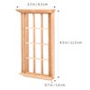 DOITOOL 8PCS Dollhouse Windows 1: 12 Scale Miniature Dollhouse Furniture Window Frame Model Dollhouse Furniture DIY Dollhouse Bedroom Accessories, 2.5 x 4.3inch