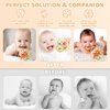 Orzbow Baby Sensory Teething Teether Toys, Infant Montessori Toys, Silicone Baby Rattle Balls Toys, Baby Chew Toys for 3-6-12-18 Months Sucking Needs, Teethers Relief, BPA Free, Brown