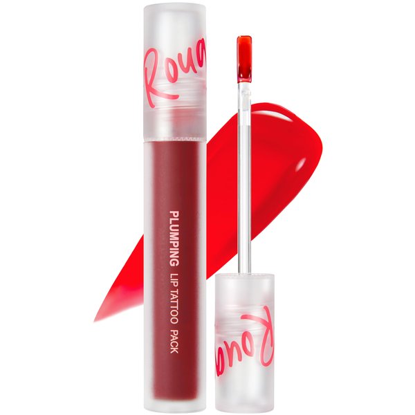 MAXCLINIC Rouge Star Plumping Lip Tattoo (0.17 oz) - 72-HR Long Lasting Waterproof Peel Off Lip Stain - Extreme Lip Plumper Transfer-Proof, Non -Sticky Hydrating Matte Lip Tint Tattoo (Classic Red)