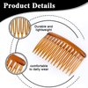 Andibro 12Pcs 14 Teeth Hair Side Combs, French Hair Side Combs for Women French Twist Hair Clips Plastic Twist Decorative Comb for Girls Fine Thin Hair Bridal Wedding Veil