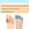 DR. JK- ToePal Gel Toe Separator, Wide, 1 Pair, Toe Spacers, Toe Straightener, Hammer Toe Straightener, Toe Spreader, Toe Stretcher, Toe Corrector for Women and Men, Bunion Corrector