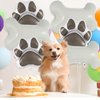 6 Pcs Dog Bone Balloons, Paw Print Balloons, 30 Inch Bone Shaped Foil Balloons,Dog Party Decorations, Paw Party Balloons for Pets Dog Birthday Party Decoration Supplies (Bone and Paw)