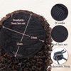 Curly Ponytail Extension for Black Women Drawstring Ponytail Hair Extensions 14'' Ombre Brown Synthetic Kinkys Curly Drawstring Ponytail for African Women