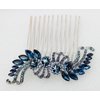 Faship Navy Blue Crystal Hair Comb