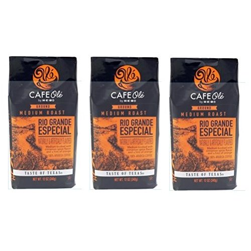 Cafe Ole Rio Grande Especial Ground Coffee 12 oz. (Pack of 3 bags)