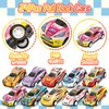 SevenQ Toy Cars for Kids, 24Pcs Race Cars Pull Back Cars Playsets with Storage Bags,Party Favors Kids Prizes Fillers Bulk Gifts for Boys and Girls Car Game Treasure Chest