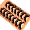 AMSDCN New 7Pairs Design Wet Manga Lashes 3D fluffy Eyelash Extensions Makeup Fashion Long Thick Natural Fake Eyelashes (MY-01)