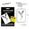 INKARTLINK Temporary Tattoos, Semi Permanent Tattoo Adult Art Design Waterproof Temp Tattoo Party Favors Tattoo Stickers Realistic Look, No Adhesive, Lasts 1-2 Weeks Black (Western Dragon)
